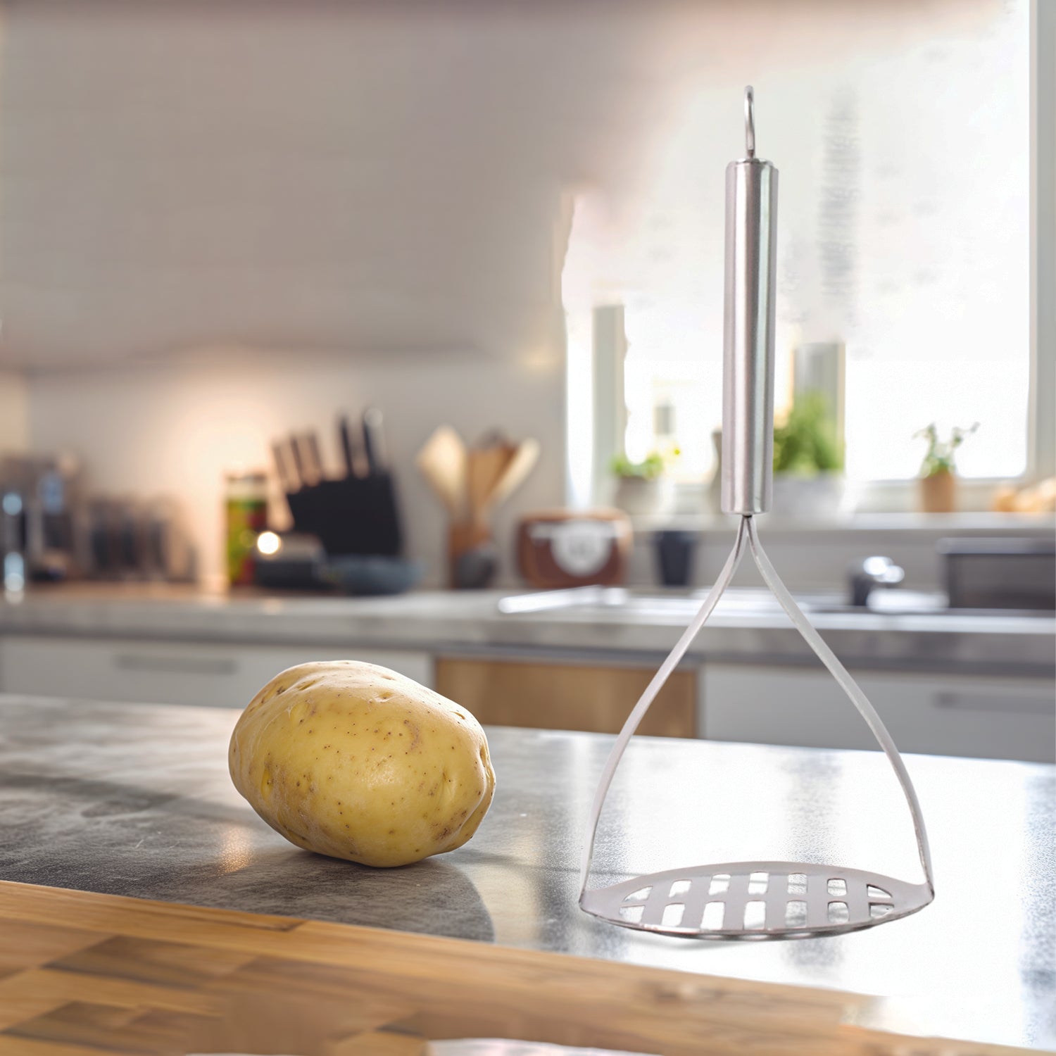 Supermom Stainless Steel Potato Masher with Stylish Handle (1 Pc) Supermom Stainless Steel Potato Masher with Stylish Handle (1 Pc)